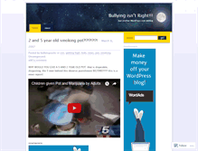 Tablet Screenshot of bullyingsucks.wordpress.com