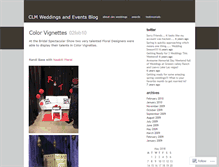 Tablet Screenshot of clmweddings.wordpress.com
