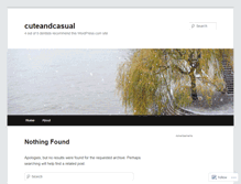 Tablet Screenshot of cuteandcasual.wordpress.com