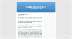 Desktop Screenshot of kegelmen.wordpress.com