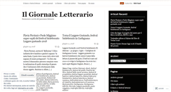 Desktop Screenshot of ilgiornaleletterario.wordpress.com