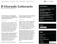 Tablet Screenshot of ilgiornaleletterario.wordpress.com