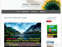 Tablet Screenshot of fazilyahaya.wordpress.com