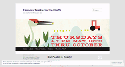 Desktop Screenshot of farmersmarketinthebluffs.wordpress.com