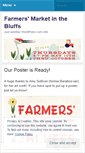 Mobile Screenshot of farmersmarketinthebluffs.wordpress.com