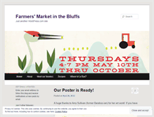 Tablet Screenshot of farmersmarketinthebluffs.wordpress.com