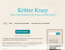 Tablet Screenshot of kritterkrazy.wordpress.com