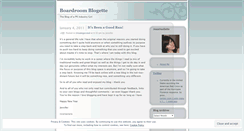 Desktop Screenshot of boardroomblogette.wordpress.com