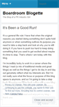 Mobile Screenshot of boardroomblogette.wordpress.com
