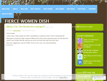 Tablet Screenshot of fiercewomendish.wordpress.com