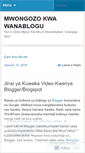 Mobile Screenshot of mwongozo.wordpress.com