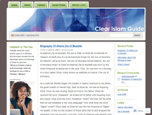 Tablet Screenshot of clearislamguide.wordpress.com