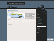 Tablet Screenshot of childrenbiblestories.wordpress.com