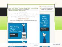 Tablet Screenshot of firsttimebuyers.wordpress.com
