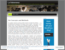 Tablet Screenshot of lasobremesa.wordpress.com