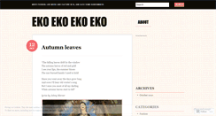 Desktop Screenshot of ekoekoekoeko.wordpress.com