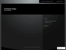 Tablet Screenshot of chriswager.wordpress.com