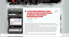 Desktop Screenshot of movimientoalem.wordpress.com