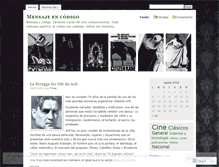 Tablet Screenshot of mensajeencodigo.wordpress.com