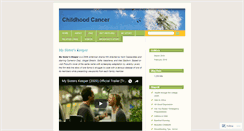 Desktop Screenshot of childhoodcancer.wordpress.com