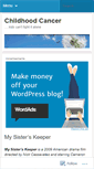 Mobile Screenshot of childhoodcancer.wordpress.com