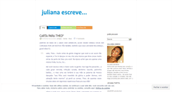 Desktop Screenshot of julianaescreve.wordpress.com