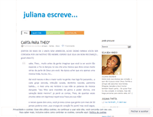 Tablet Screenshot of julianaescreve.wordpress.com