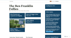 Desktop Screenshot of benfranklinfollies.wordpress.com