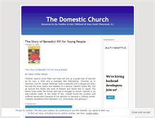 Tablet Screenshot of domesticchurch.wordpress.com