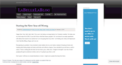 Desktop Screenshot of labellemademoiselle.wordpress.com