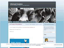 Tablet Screenshot of informedinvestors.wordpress.com