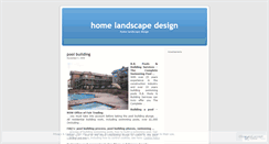 Desktop Screenshot of homelandscapedesign.wordpress.com