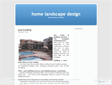 Tablet Screenshot of homelandscapedesign.wordpress.com