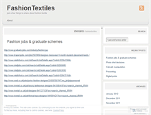 Tablet Screenshot of fashiontextiles.wordpress.com