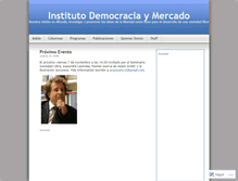 Tablet Screenshot of democraciaymercado.wordpress.com