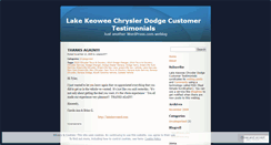 Desktop Screenshot of lakekeoweechryslerdodge.wordpress.com