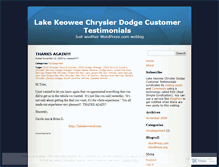 Tablet Screenshot of lakekeoweechryslerdodge.wordpress.com