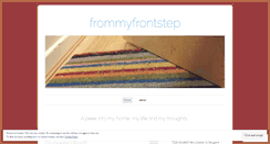 Desktop Screenshot of frommyfrontstep.wordpress.com