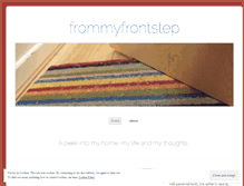 Tablet Screenshot of frommyfrontstep.wordpress.com