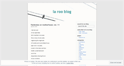 Desktop Screenshot of larooblog.wordpress.com
