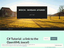 Tablet Screenshot of ikhsanafandi.wordpress.com