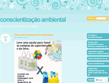 Tablet Screenshot of conscientizacaoambiental.wordpress.com