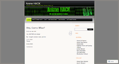 Desktop Screenshot of animehack.wordpress.com