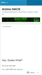 Mobile Screenshot of animehack.wordpress.com