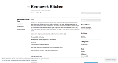 Desktop Screenshot of kernowekkitchen.wordpress.com