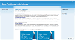 Desktop Screenshot of careerpointkenya.wordpress.com