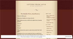 Desktop Screenshot of lettersfromlouie.wordpress.com