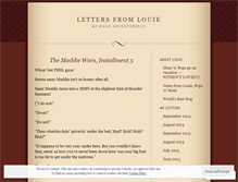 Tablet Screenshot of lettersfromlouie.wordpress.com