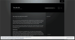 Desktop Screenshot of idleide.wordpress.com