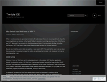 Tablet Screenshot of idleide.wordpress.com